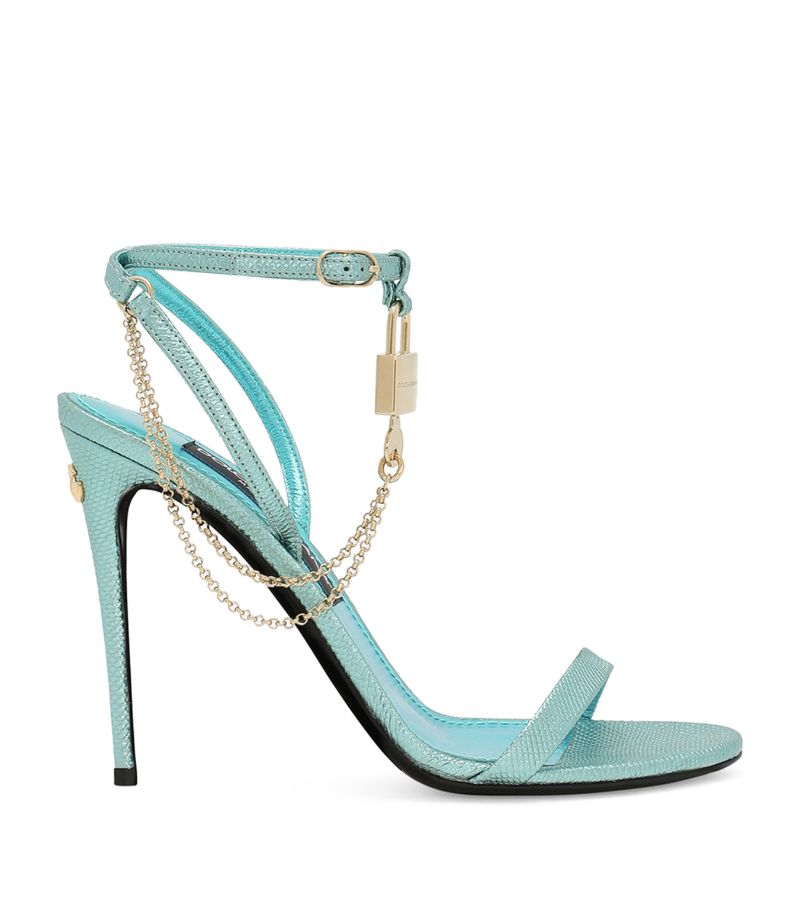 Dolce & Gabbana Dolce & Gabbana Karung Padlock Heeled Sandals