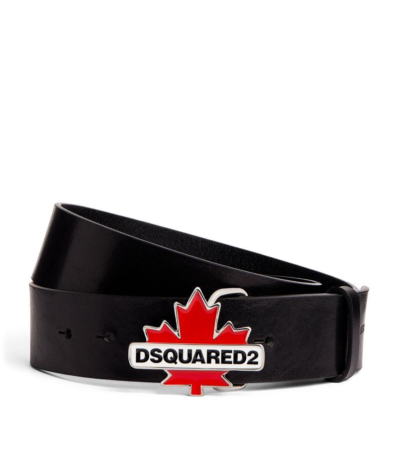 Dsquared2 Dsquared2 Leather Canada Leaf-Buckle Belt