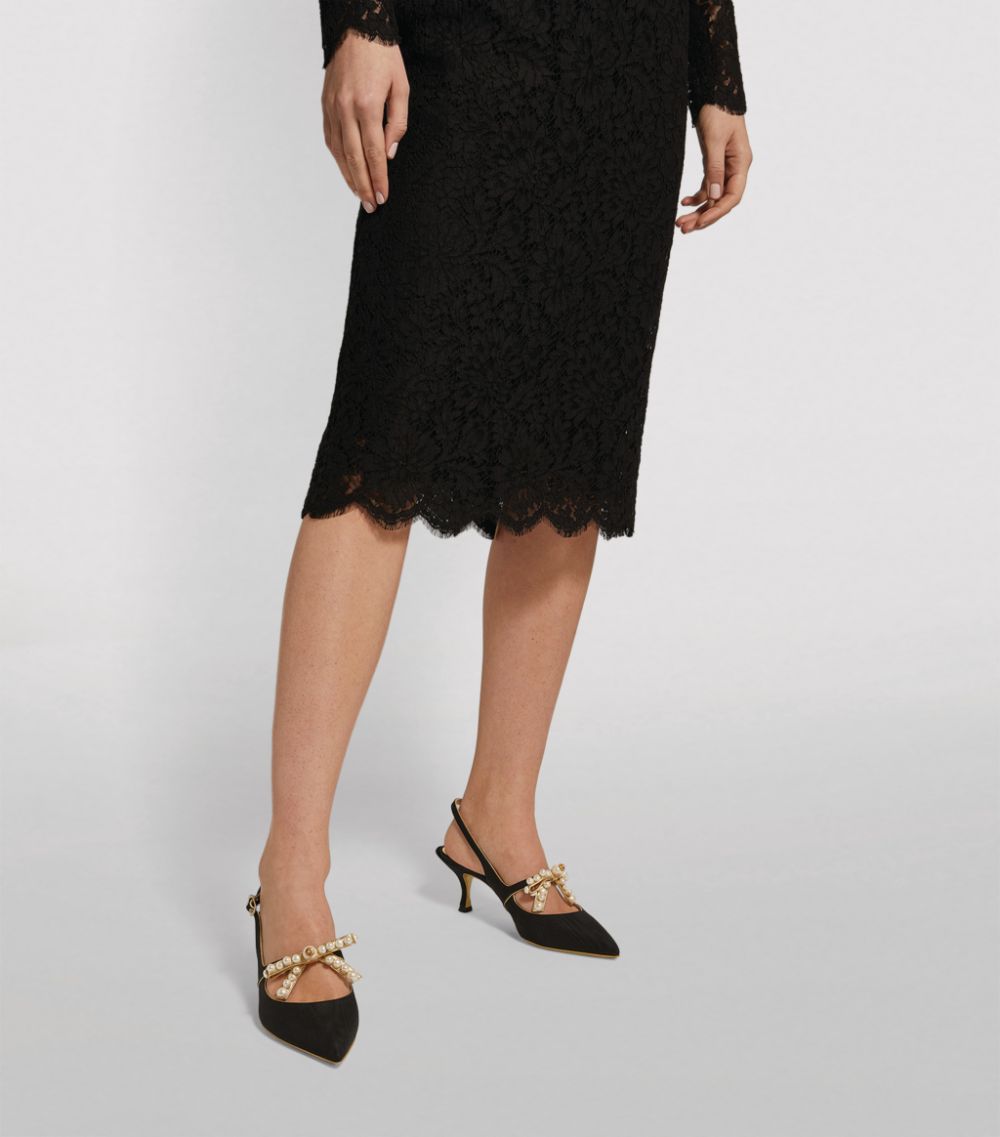 Dolce & Gabbana Dolce & Gabbana Long-Sleeve Lace Pencil Dress