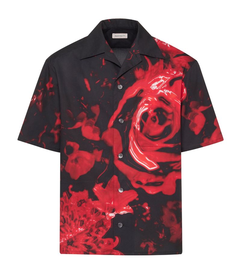 Alexander McQueen Alexander Mcqueen Floral Print Short-Sleeve Shirt