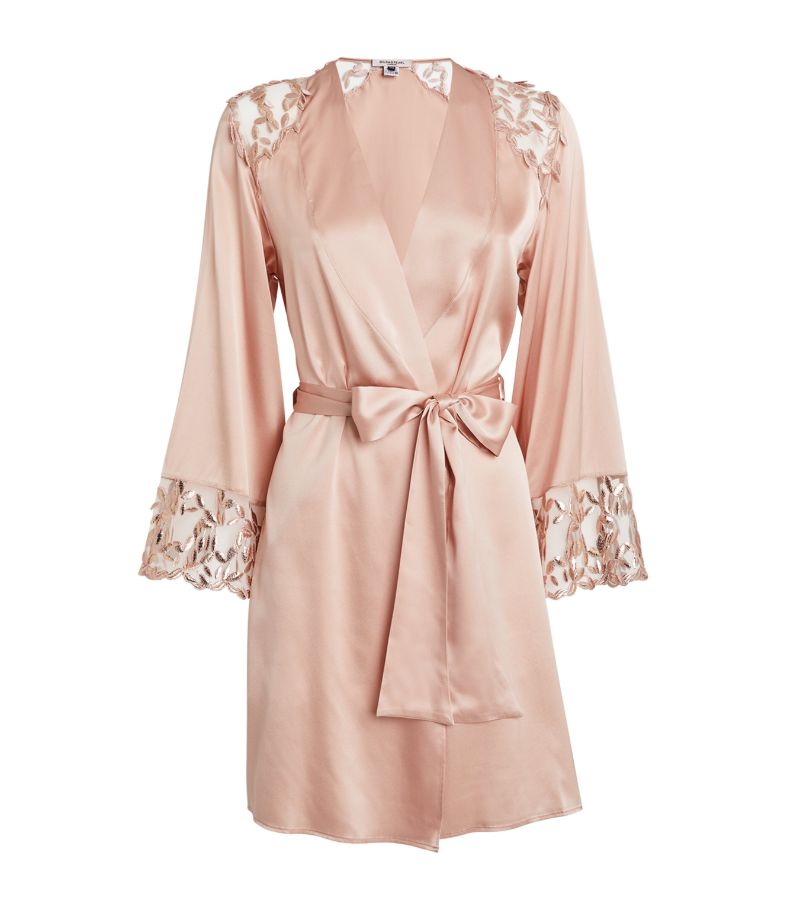 Gilda & Pearl Gilda & Pearl Silk Embroidered Tallulah Mini Robe