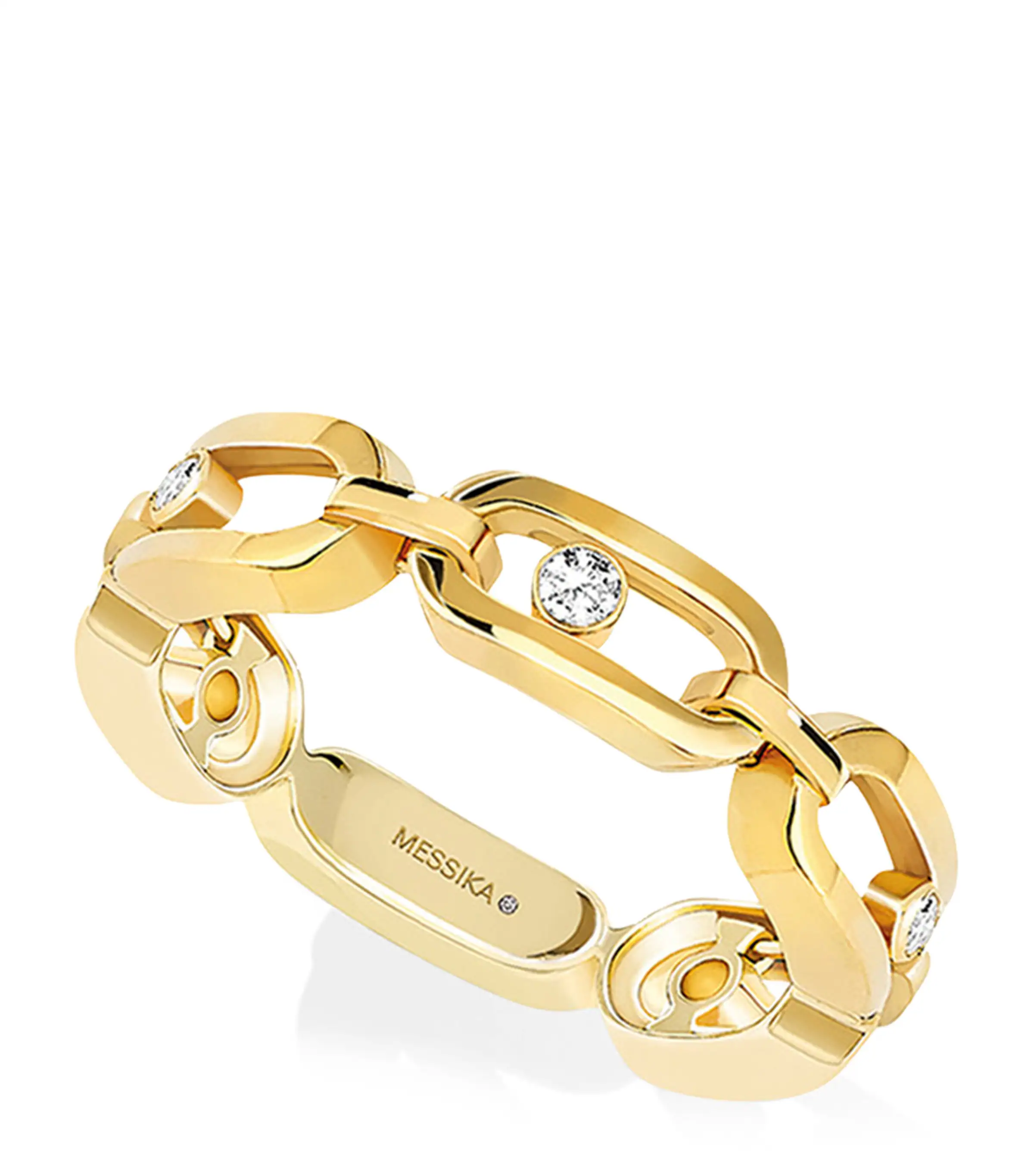 Messika Messika Yellow Gold and Diamond Move Link Ring