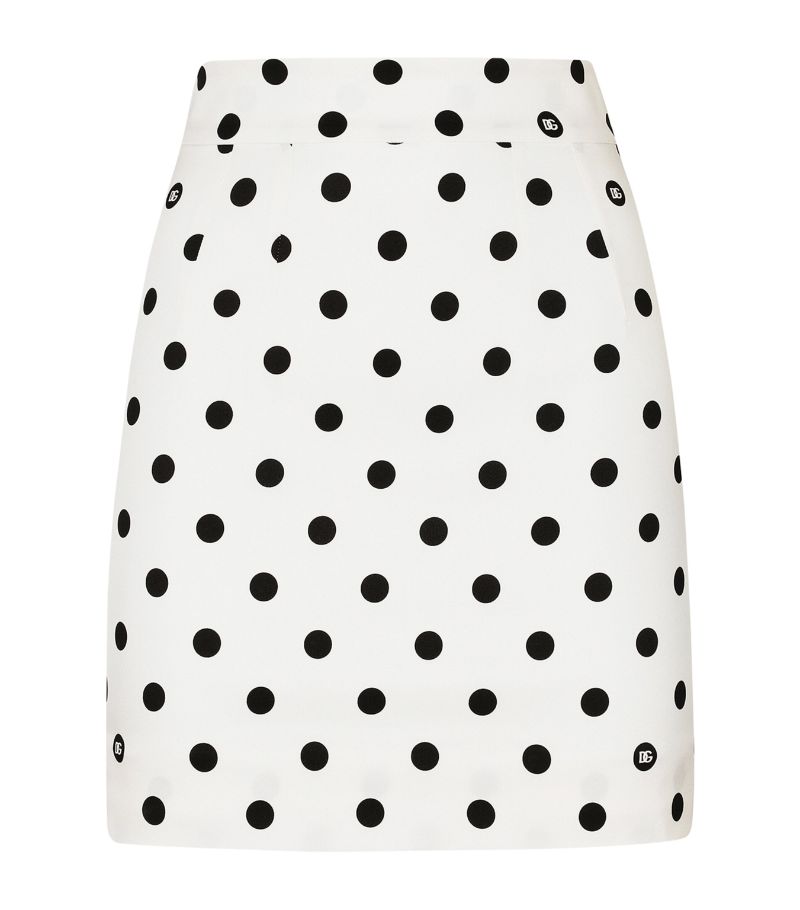 Dolce & Gabbana Dolce & Gabbana Polka-Dot Print Mini Skirt