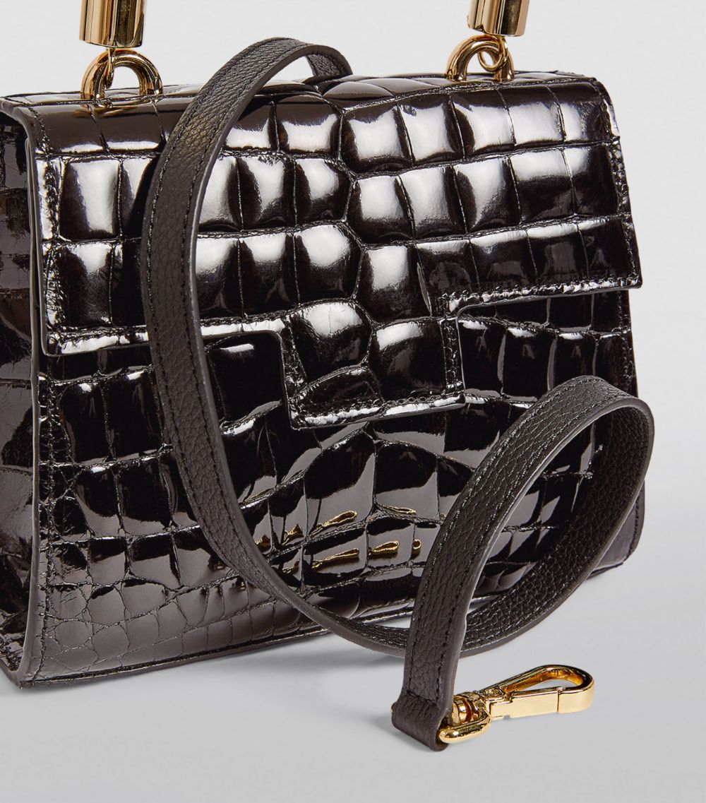 Maria Oliver Maria Oliver Mini Crocodile Michelle Top-Handle Bag