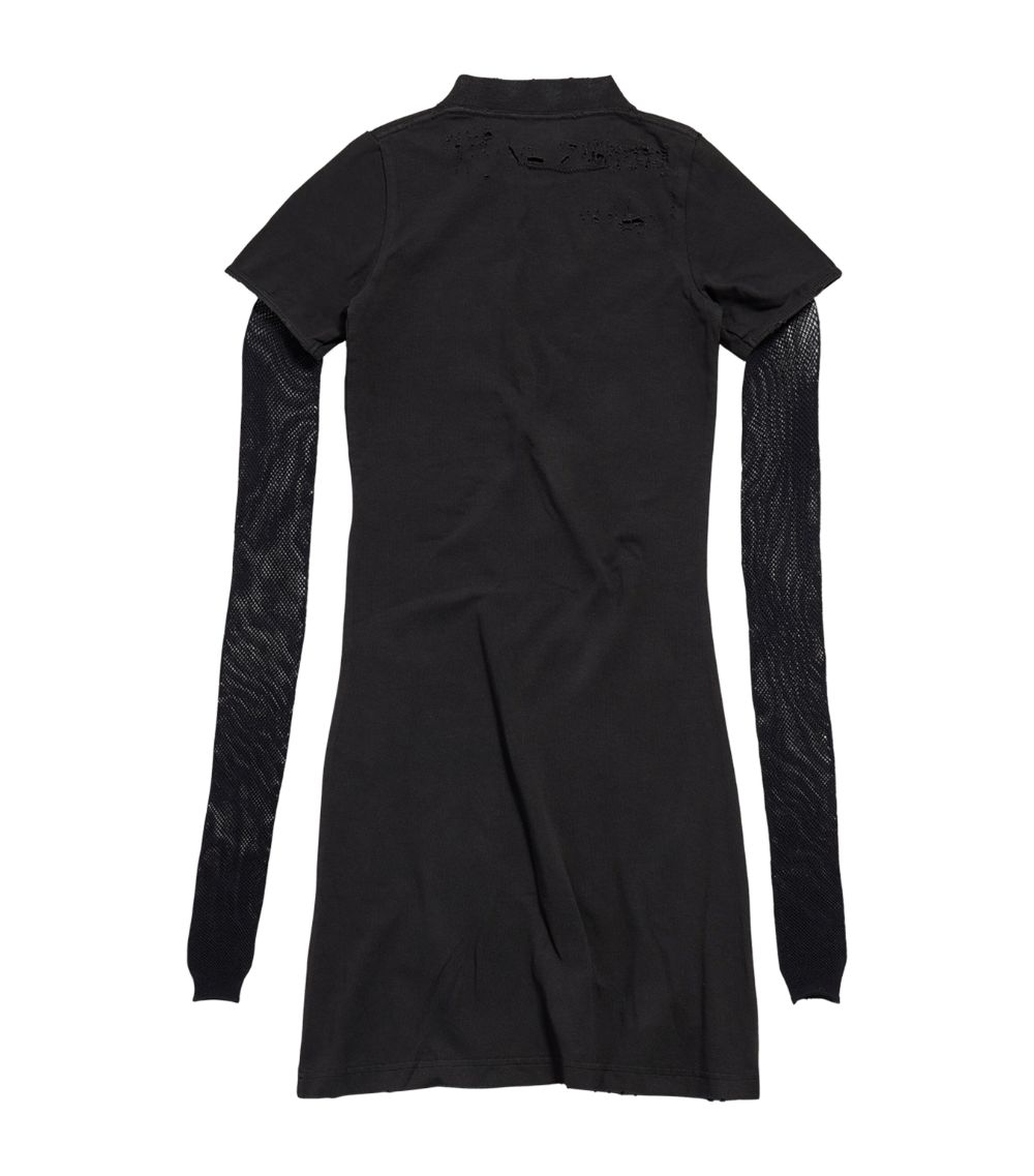 Balenciaga Balenciaga Mesh-Sleeve T-Shirt Dress