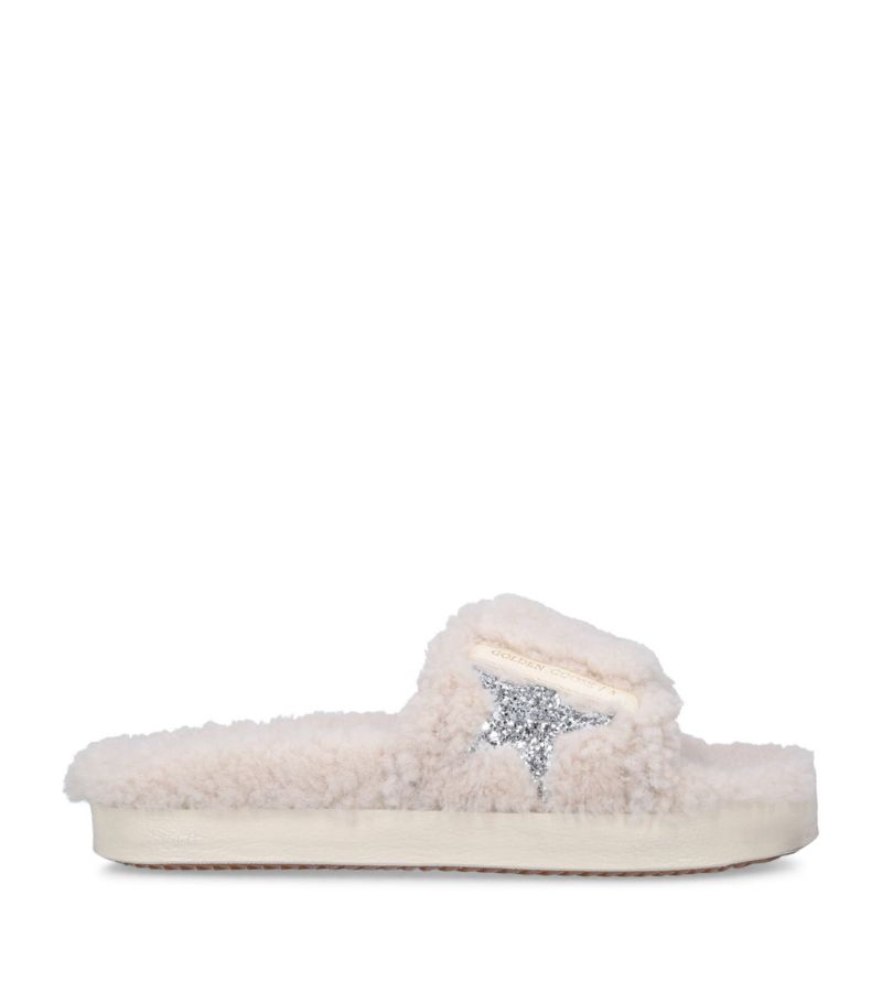 Golden Goose Golden Goose Shearling Poolstar Slippers