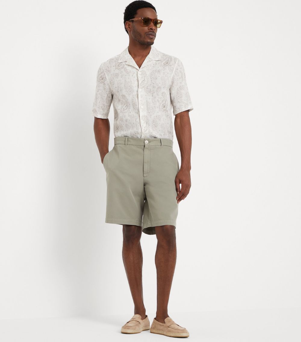 Brunello Cucinelli Brunello Cucinelli Garment-Dyed Bermuda Shorts