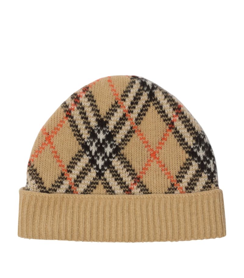 Burberry Burberry Cashmere Check Beanie