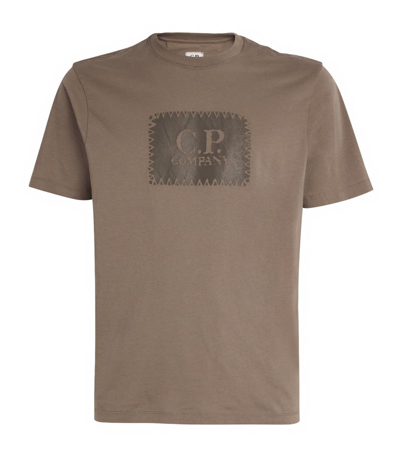 C.P. Company C. P. Company Cotton Distressed Logo T-Shirt