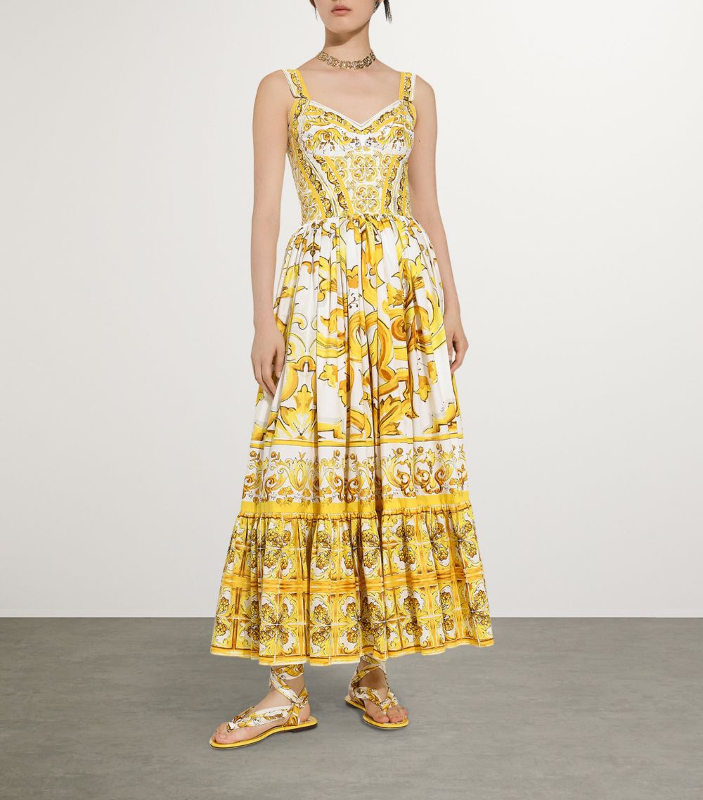 Dolce & Gabbana Dolce & Gabbana Majolica-Print Maxi Dress