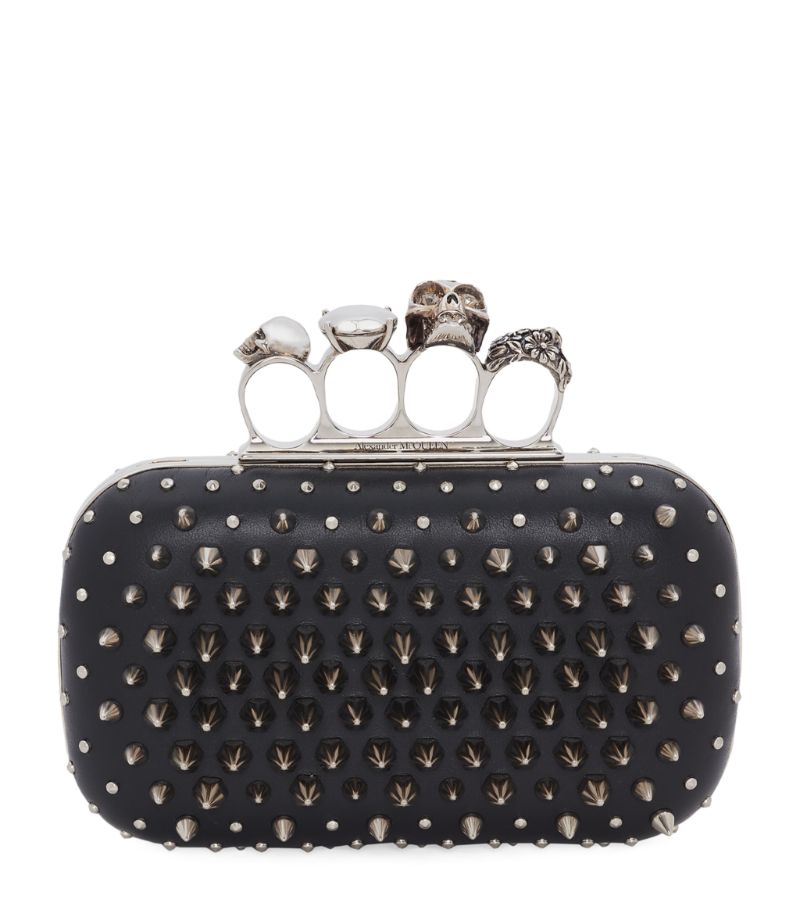 Alexander McQueen Alexander McQueen Mini Leather Four-Ring Clutch Bag