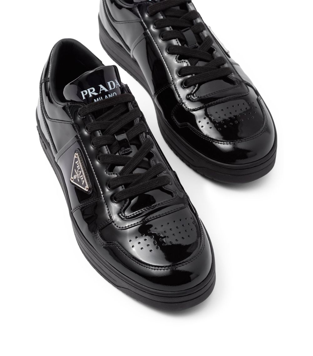 Prada Prada Patent Leather Downtown Sneakers