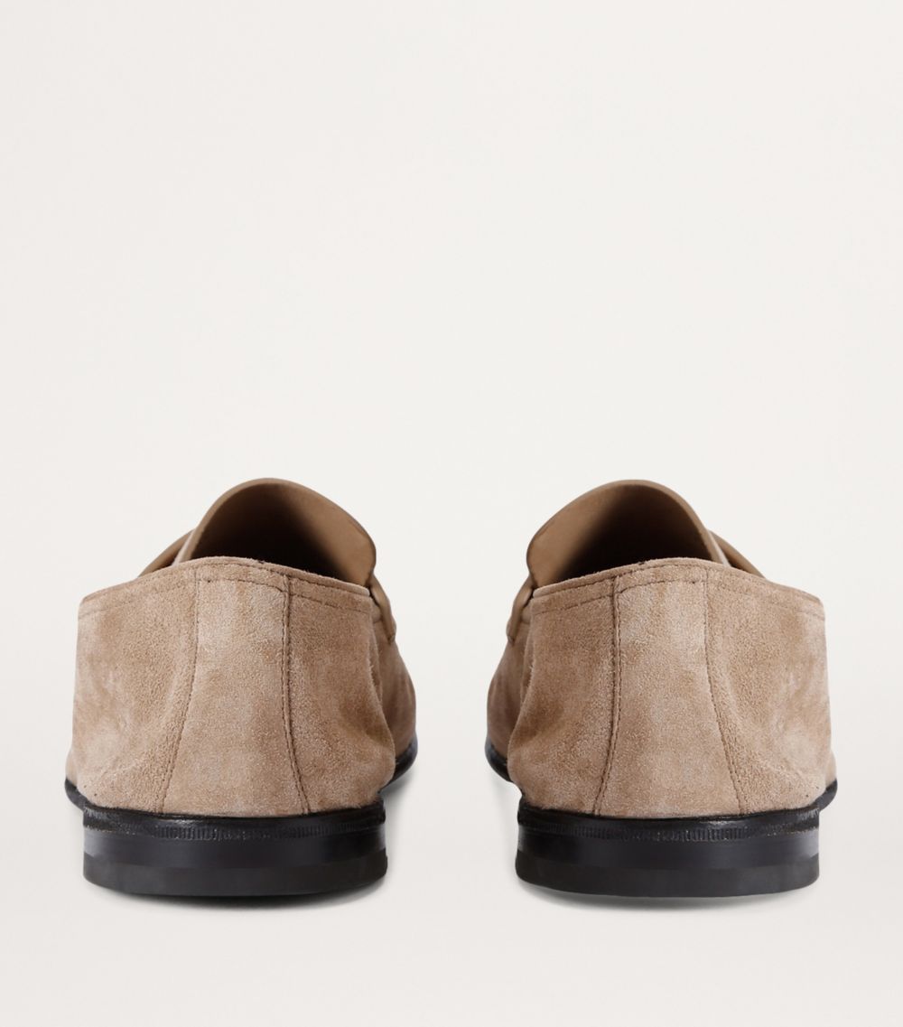 zegna Zegna Suede L'Asola Loafers