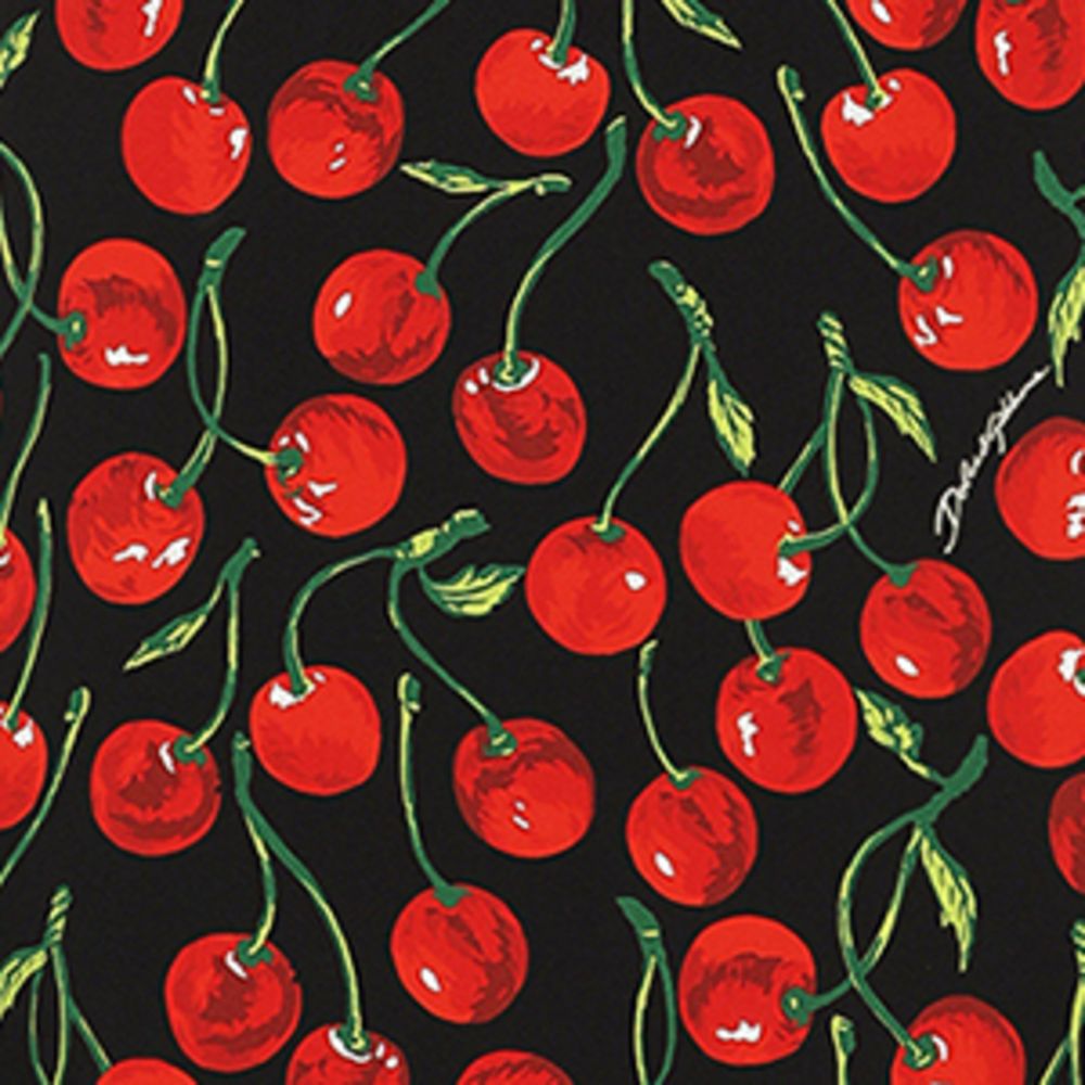 Dolce & Gabbana Dolce & Gabbana Silk-Blend Cherry Print Dress