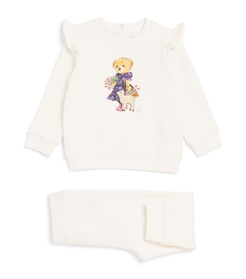 Ralph Lauren Kids Ralph Lauren Kids Bear Sweatshirt And Sweatpants Set (3-24 Months)