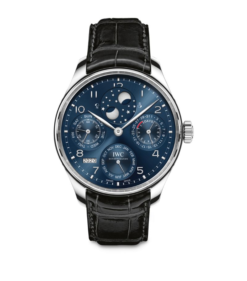 Iwc Schaffhausen Iwc Schaffhausen White Gold Portugieser Perpetual Calendar Watch 44Mm