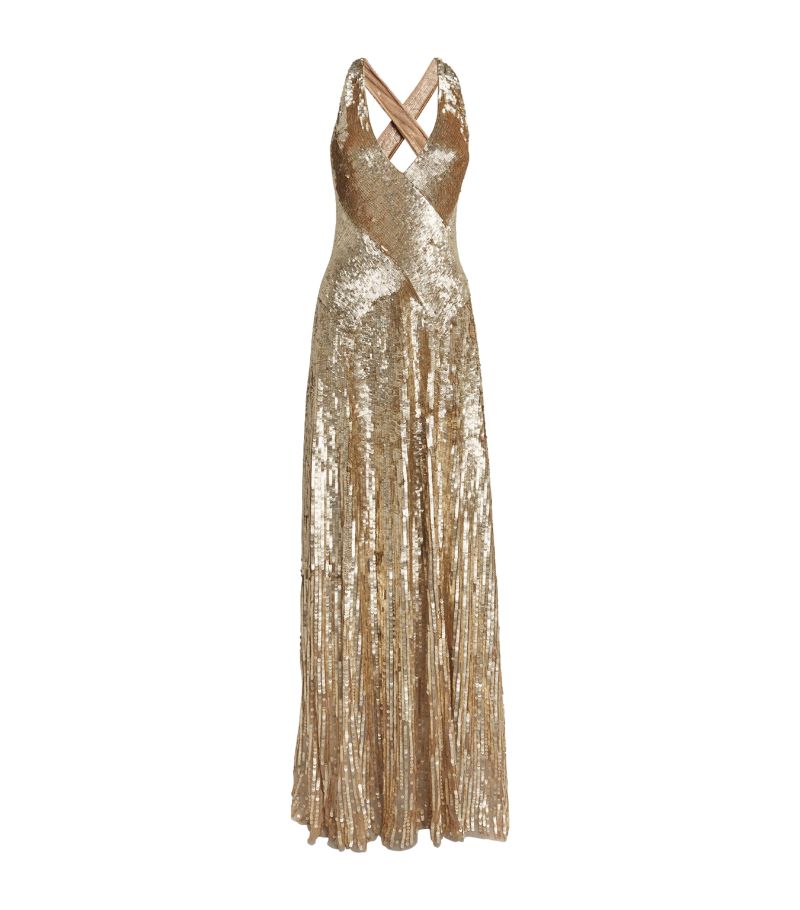 Jenny Packham Jenny Packham Embellished Night Fever Gown