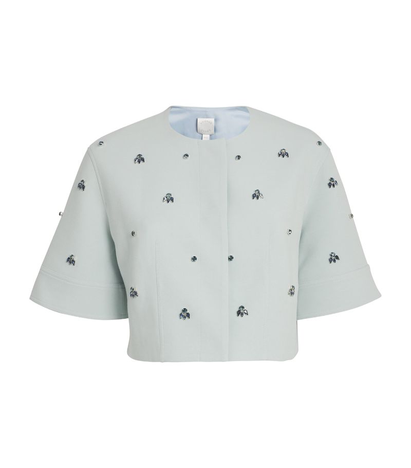 Huishan Zhang Huishan Zhang Crepe Embellished River Jacket