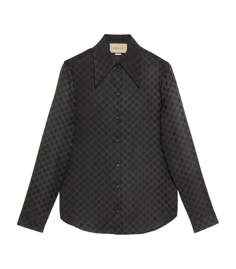 Gucci Gucci Silk GG Crepe Shirt