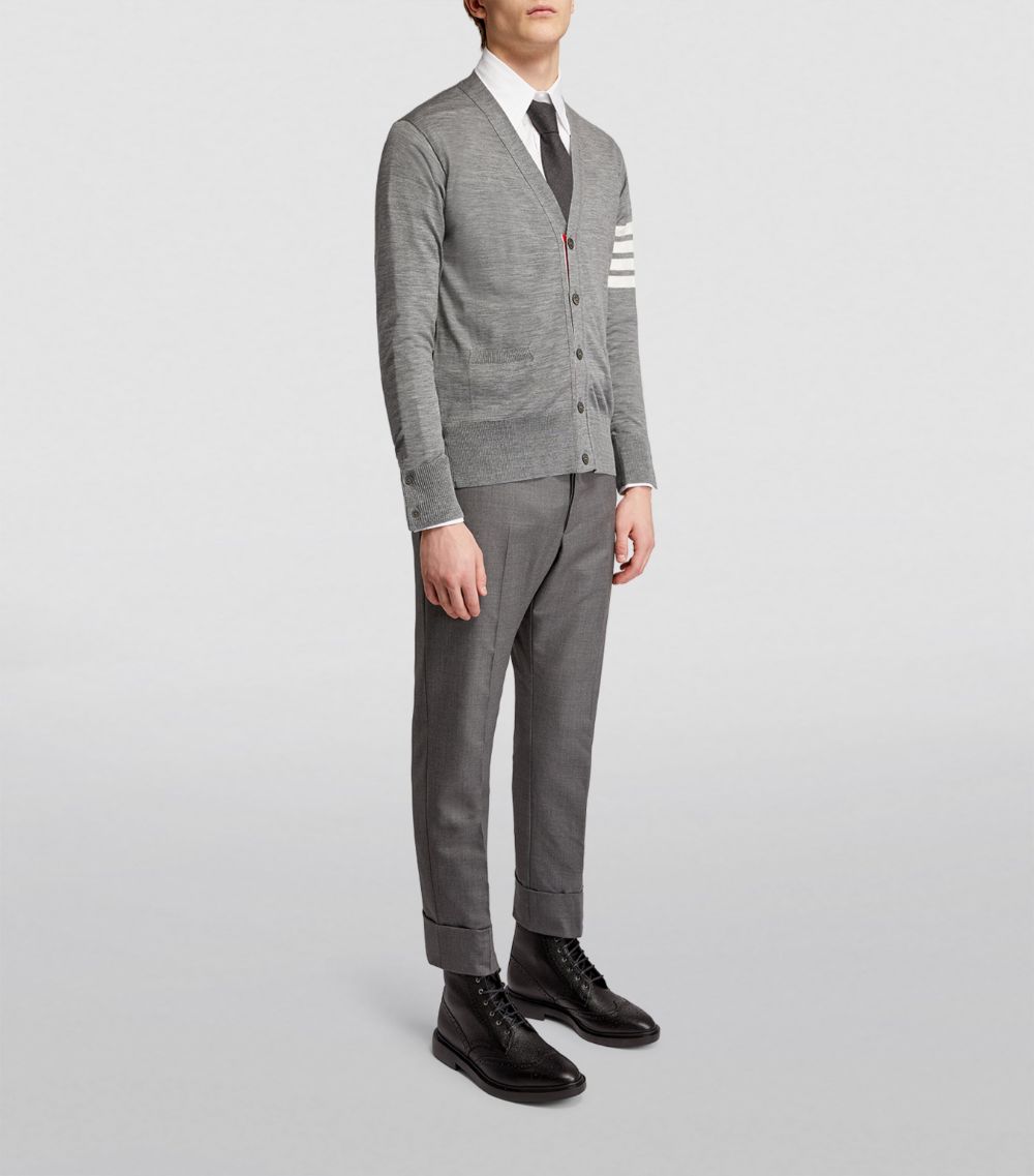 Thom Browne Thom Browne Merino Wool 4-Bar Cardigan