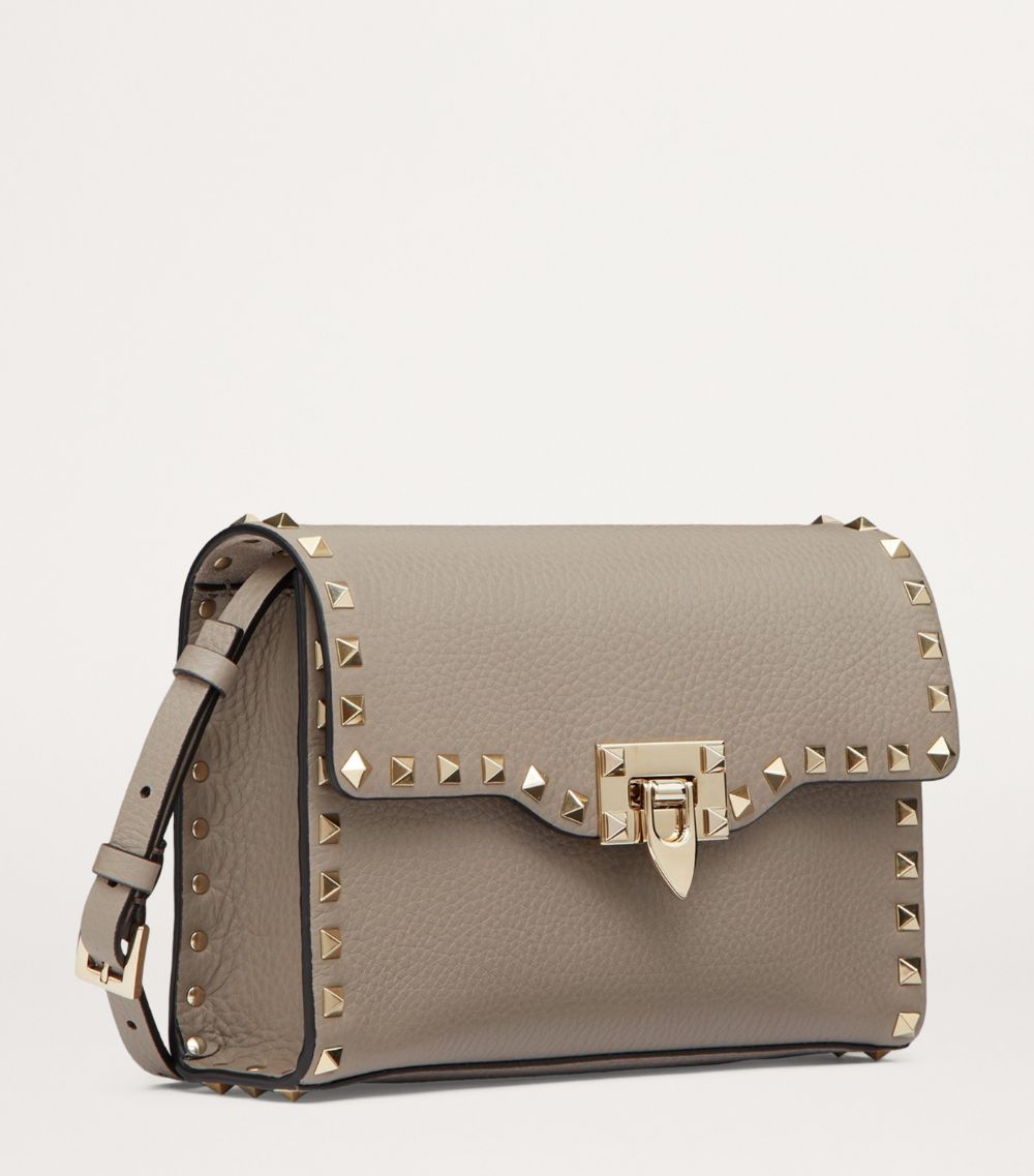 VALENTINO GARAVANI Valentino Garavani Calf Leather Rockstud Alcove Shoulder Bag