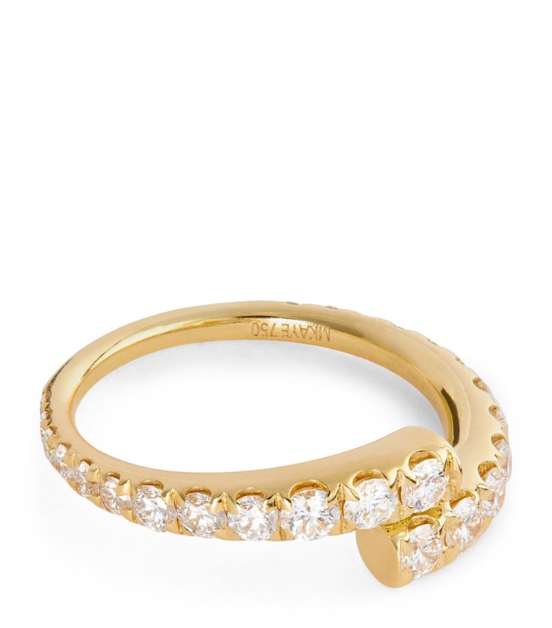 Melissa Kaye Melissa Kaye Yellow Gold and Diamond Lola Ring (Size 6)