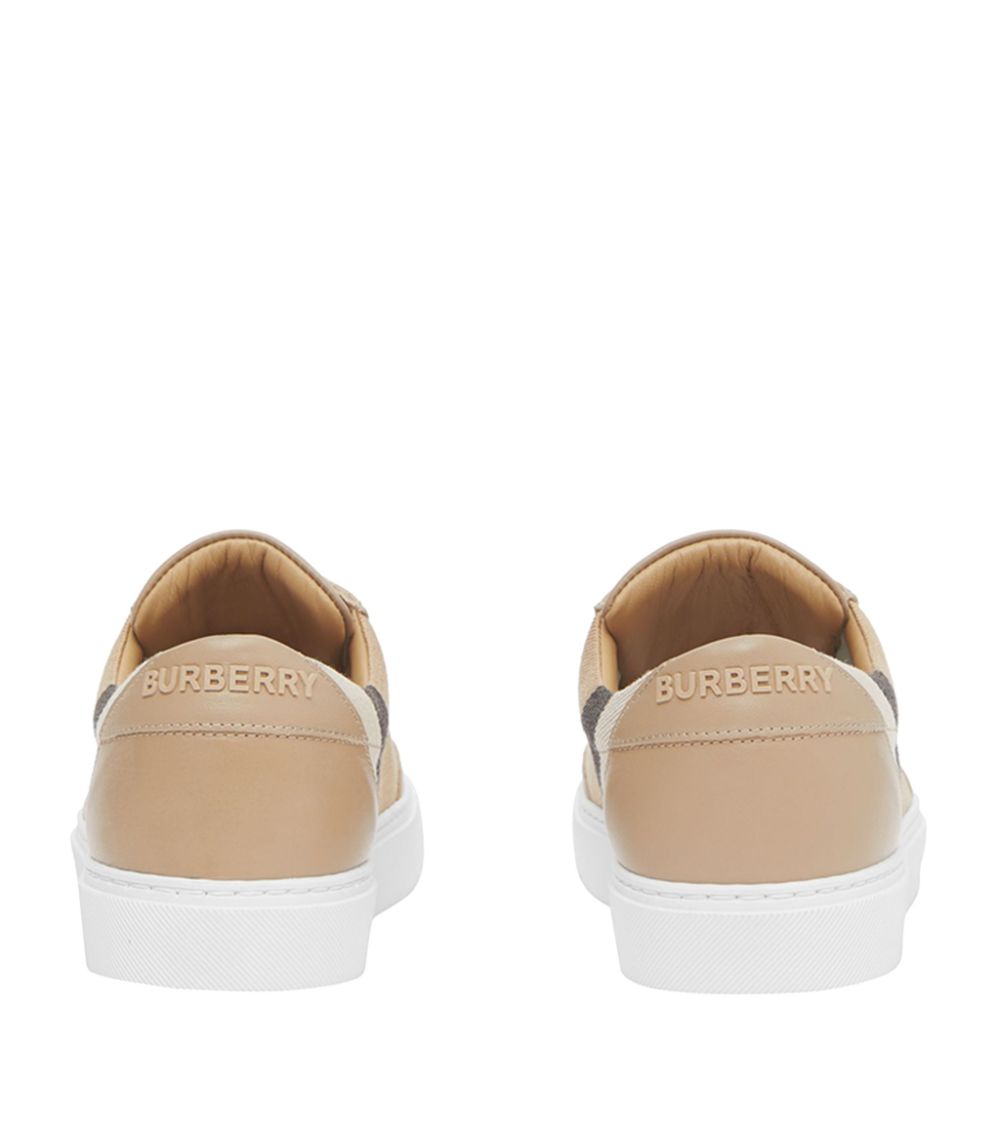 Burberry Burberry Leather House Check Sneakers