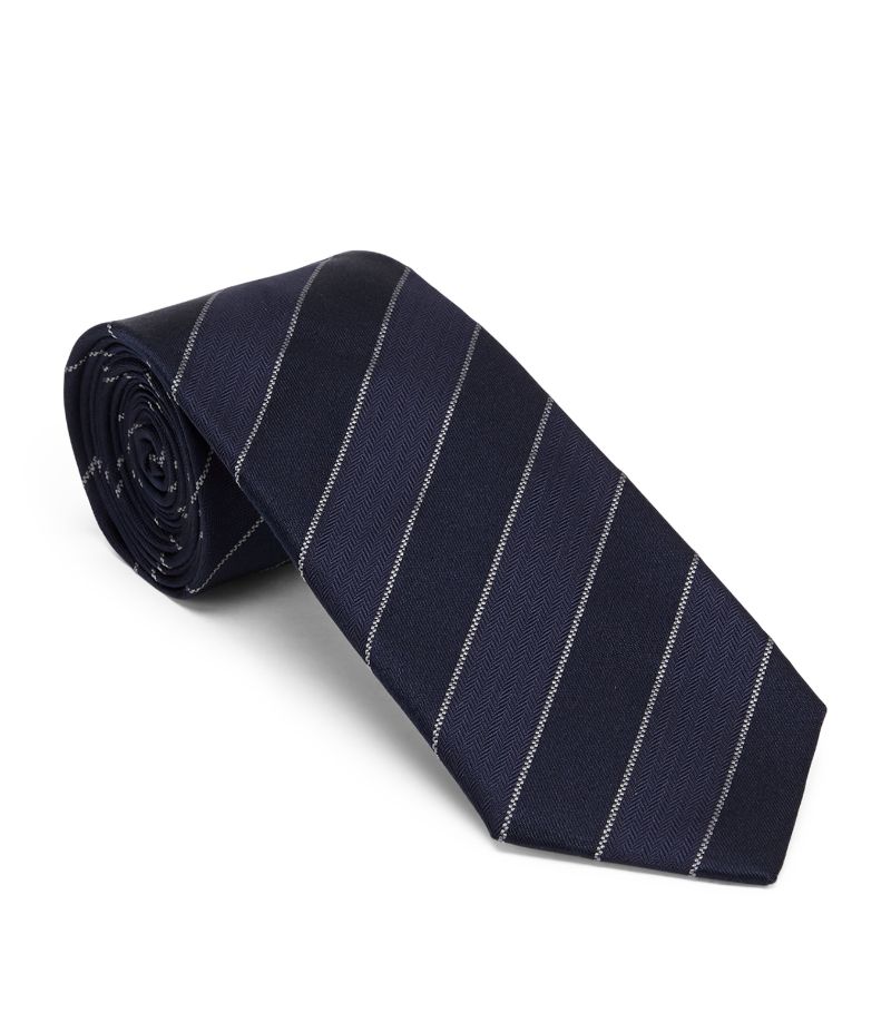 Brunello Cucinelli Brunello Cucinelli Silk Striped Tie