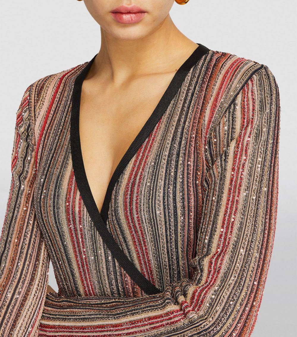 Missoni Missoni Embellished Striped Maxi Dress