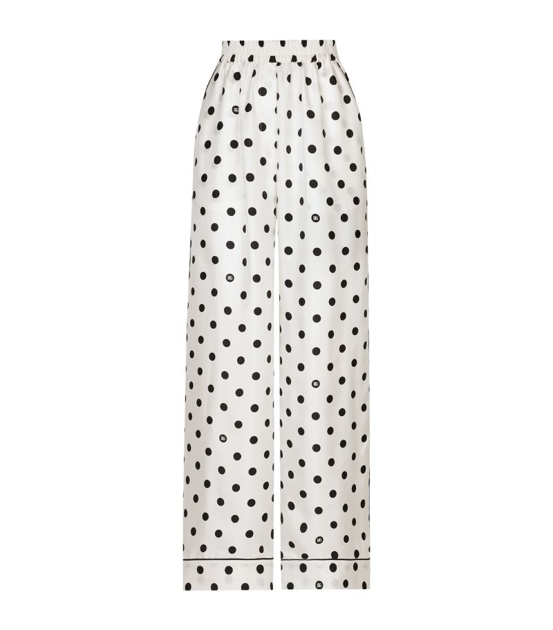 Dolce & Gabbana Dolce & Gabbana Silk Polka Dot Trousers