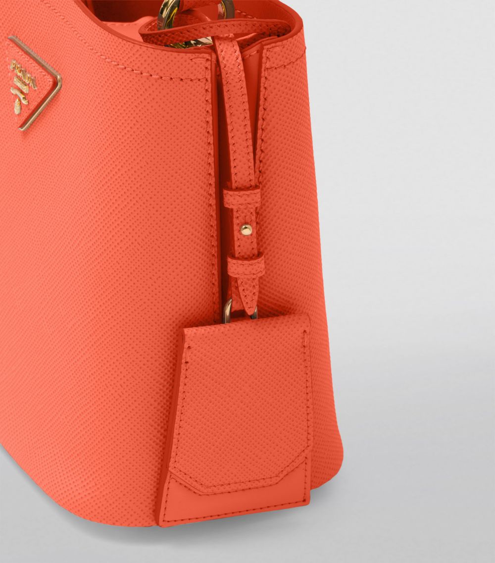 Prada Prada Small Leather Saffiano Panier Top-Handle Bag