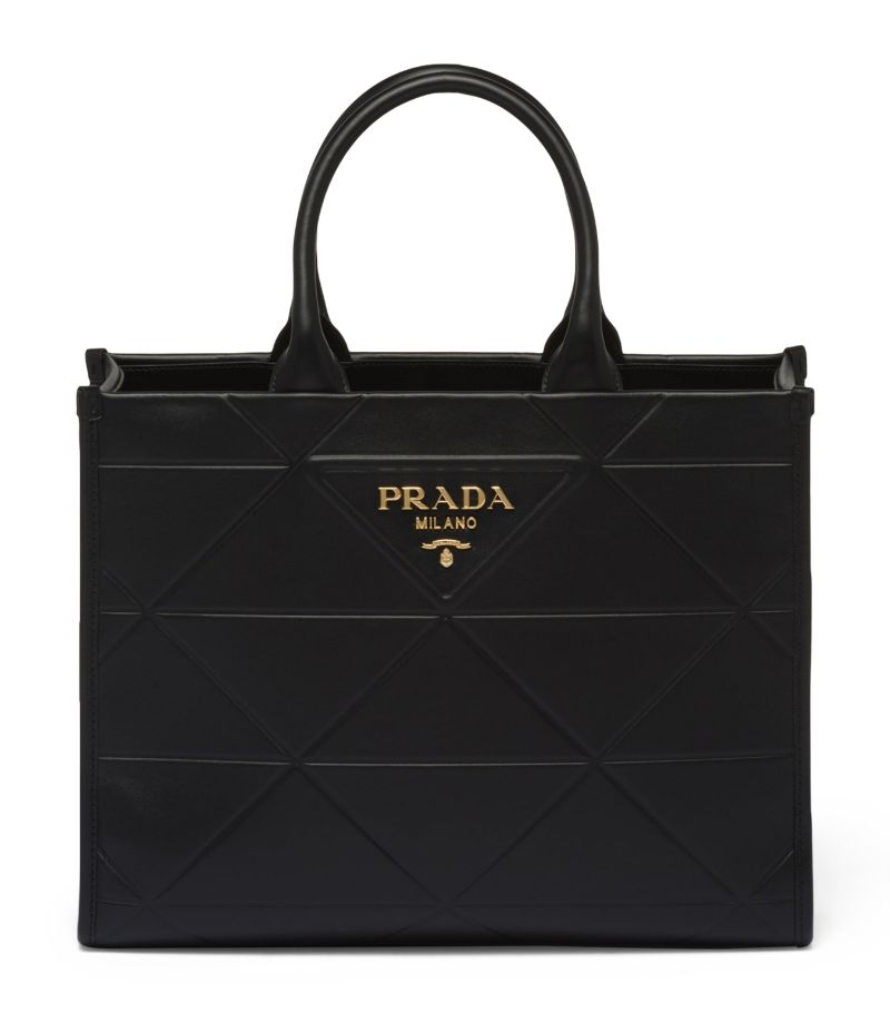 Prada Prada Medium Leather Symbole Tote Bag