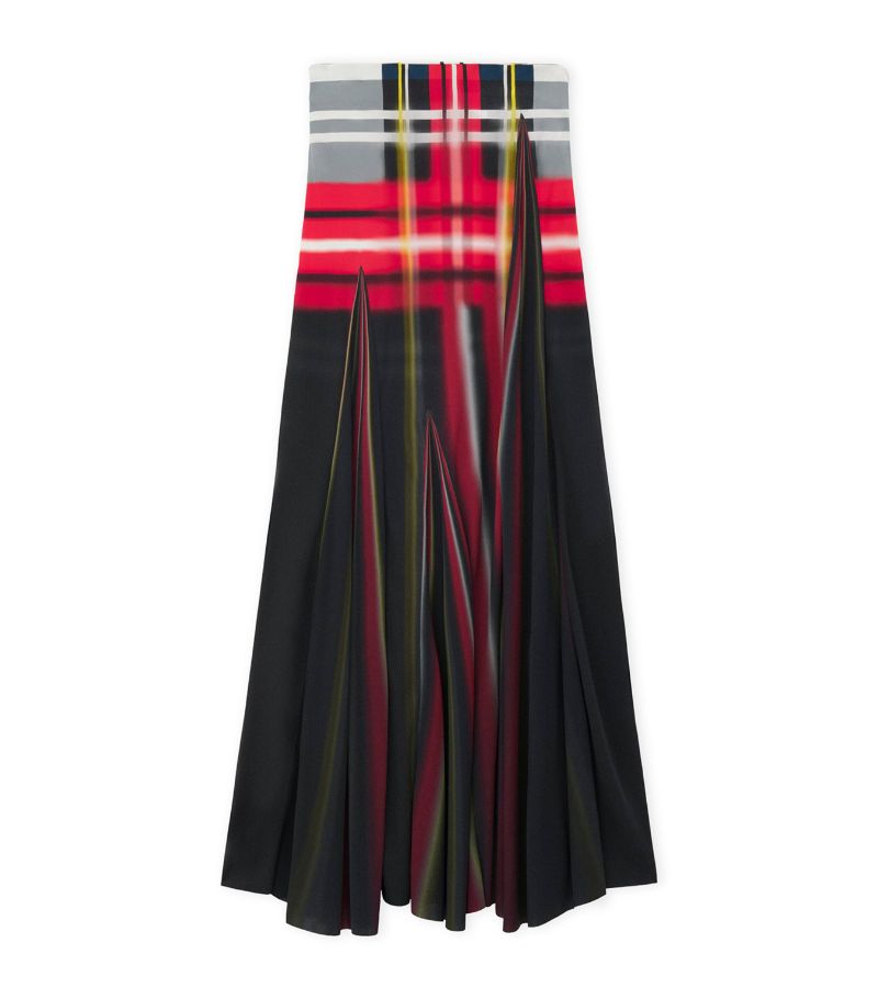 Loewe Loewe Tartan Print Maxi Skirt