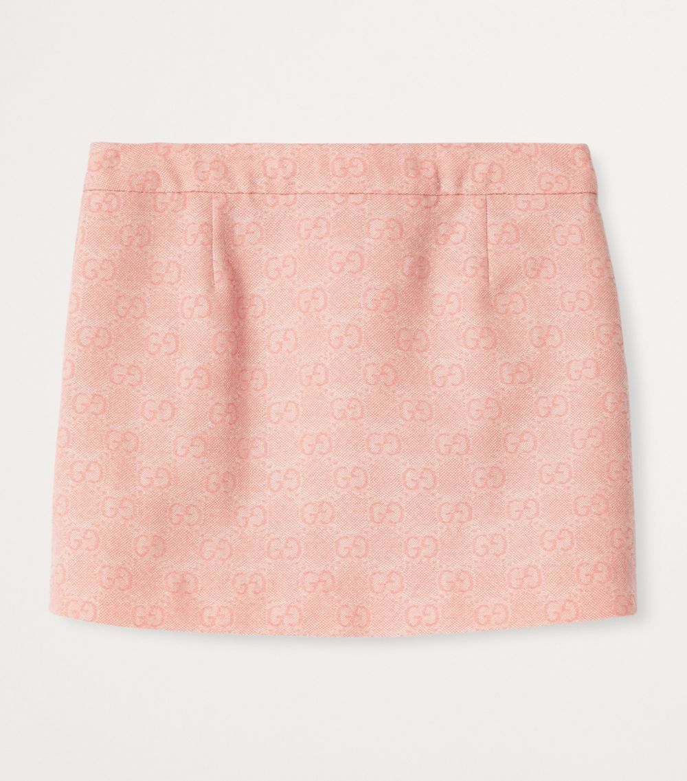 Gucci Gucci Kids Wool Flannel Gg Skirt (4-12 Years)