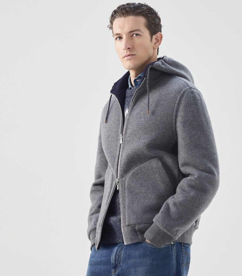 Brunello Cucinelli Brunello Cucinelli Cashmere Reversible Bomber Jacket