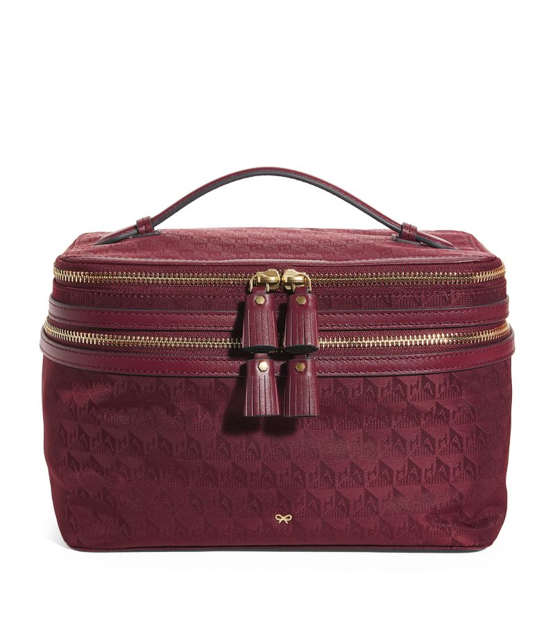 Anya Hindmarch Anya Hindmarch Jacquard Vanity Kit Travel Bag