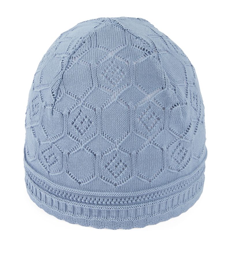 Gucci Gucci Kids Knitted Square-G Hat