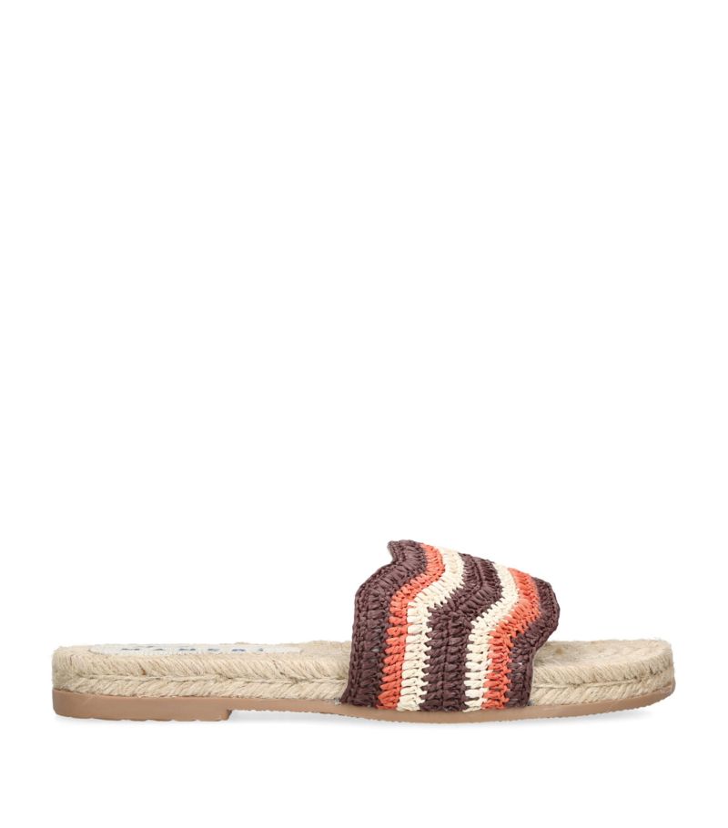 Manebi Manebi Raffia Crochet Slides