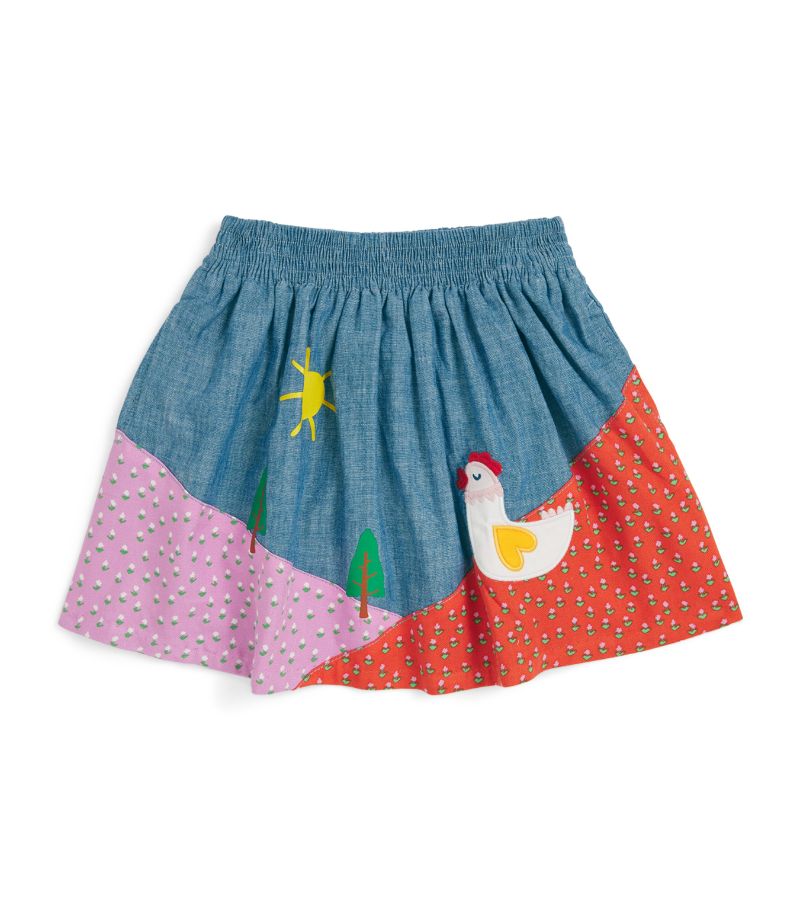 Stella McCartney Kids Stella Mccartney Kids Denim Appliqué Farm Skirt (2-14 Years)