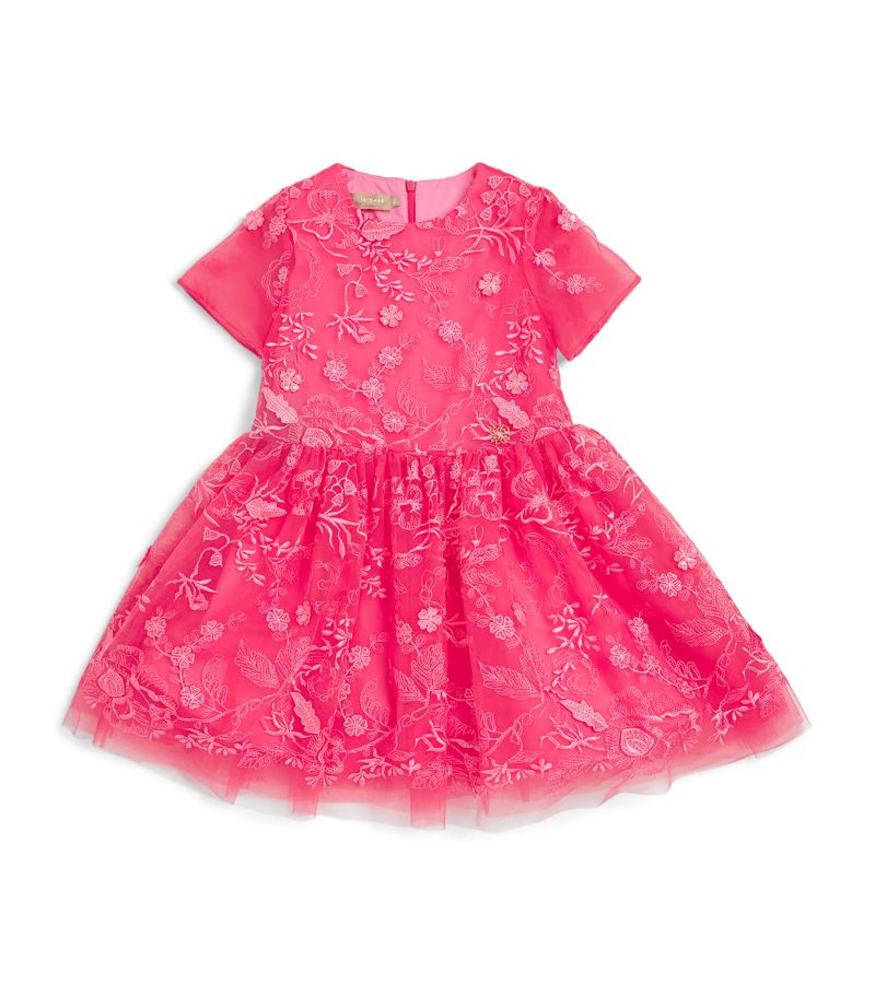 Elie Saab Junior Elie Saab Junior Tulle Embroidered Dress (4-10 Years)