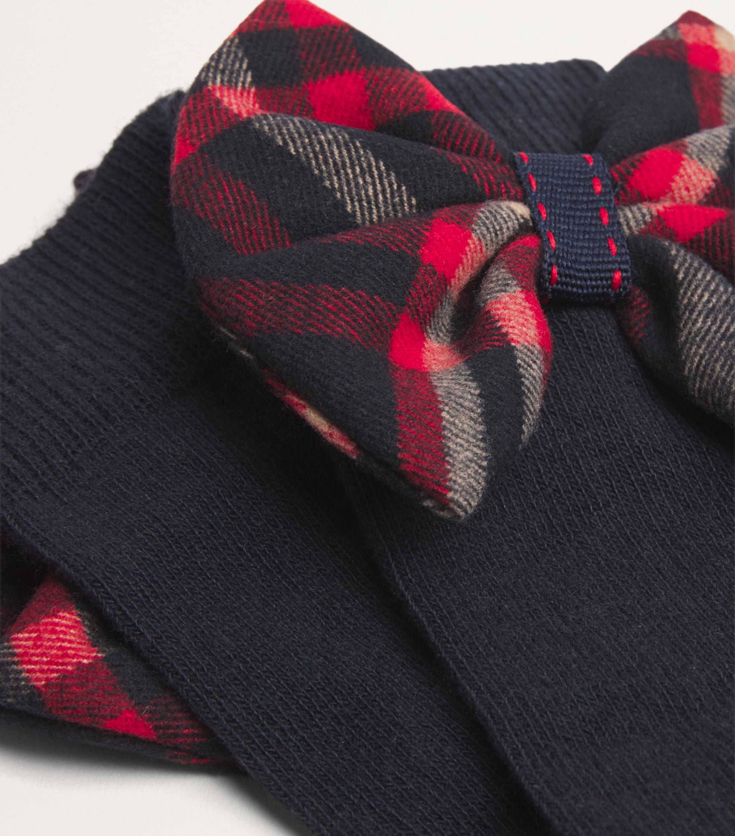 Patachou Patachou Tartan-Bow Socks