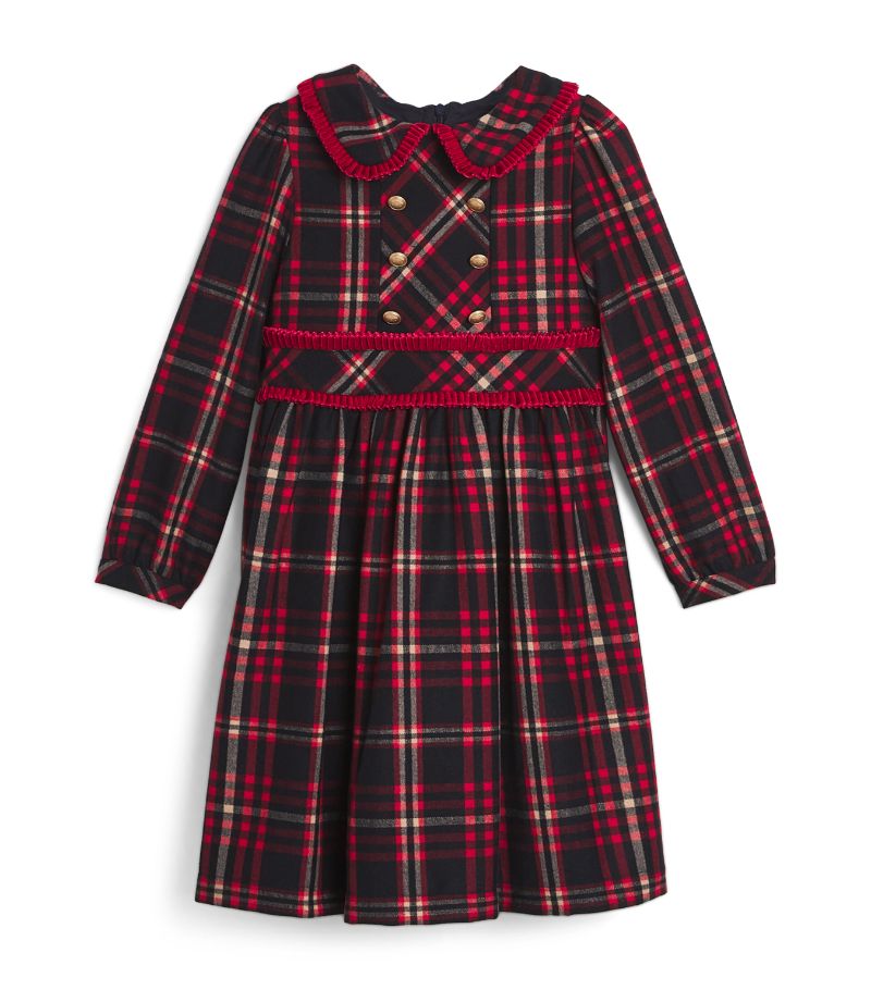 Patachou Patachou Tartan Long-Sleeve Dress (3-12 Years)