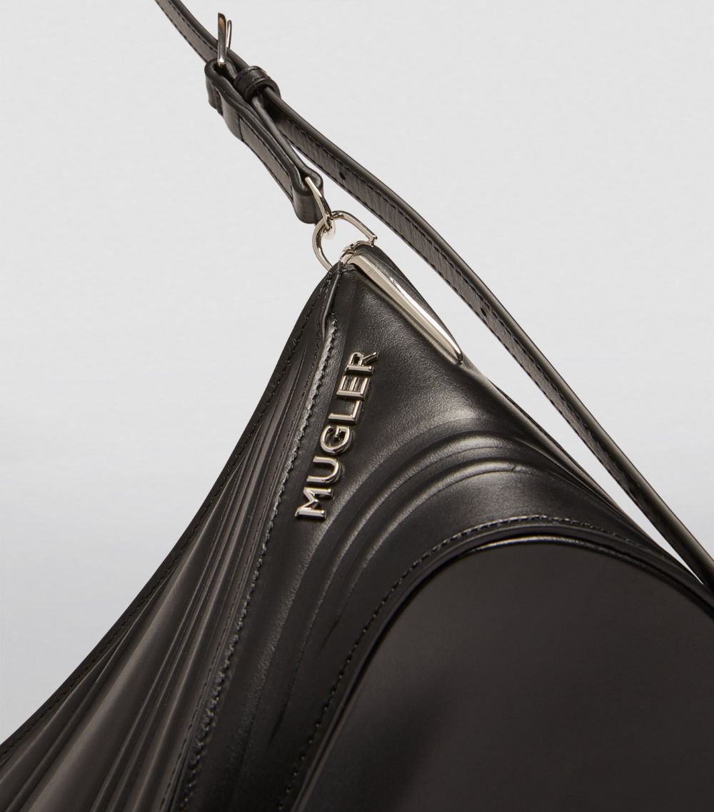 Mugler Mugler Medium Embossed Spiral Curve 01 Shoulder Bag