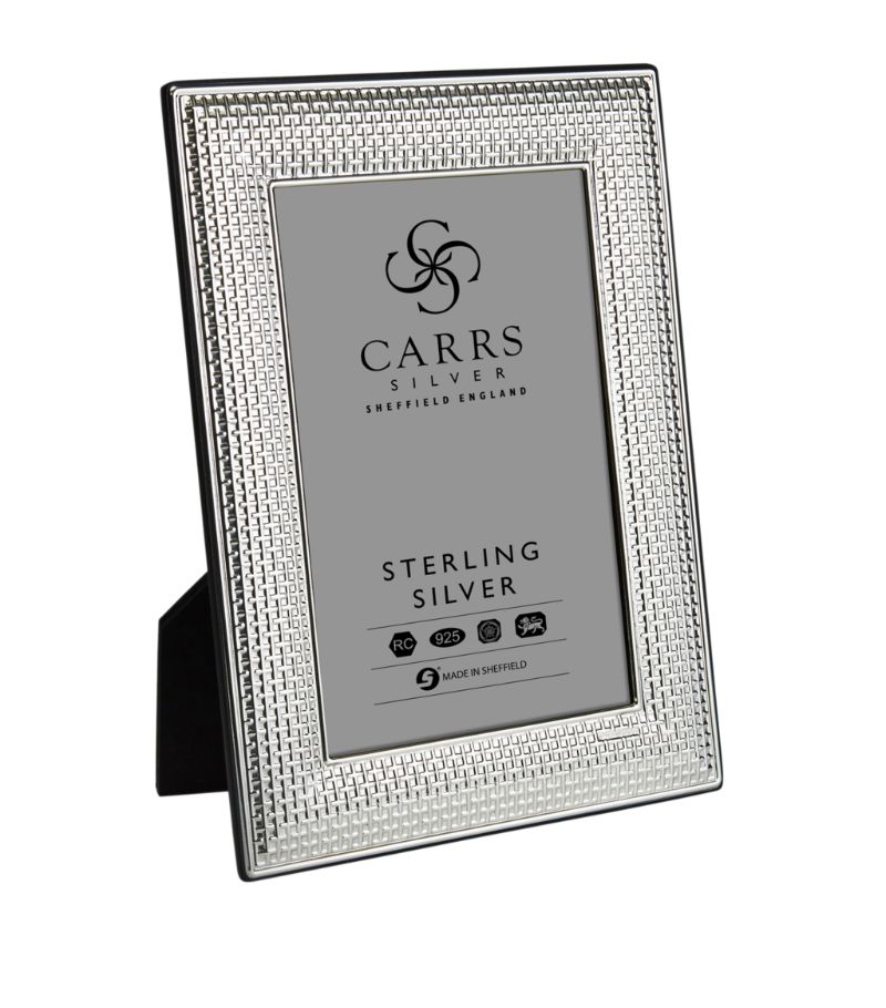 Carrs Silver Carrs Silver Sterling Silver Cross Stitch Photo Frame (7"X5")