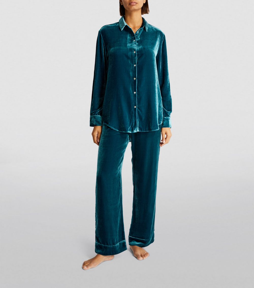 Asceno Asceno Velvet London Pyjama Shirt