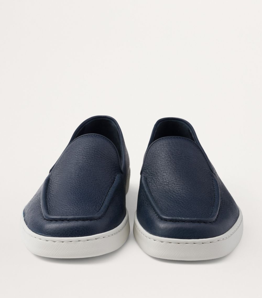 Prada Prada Grained Leather Loafers