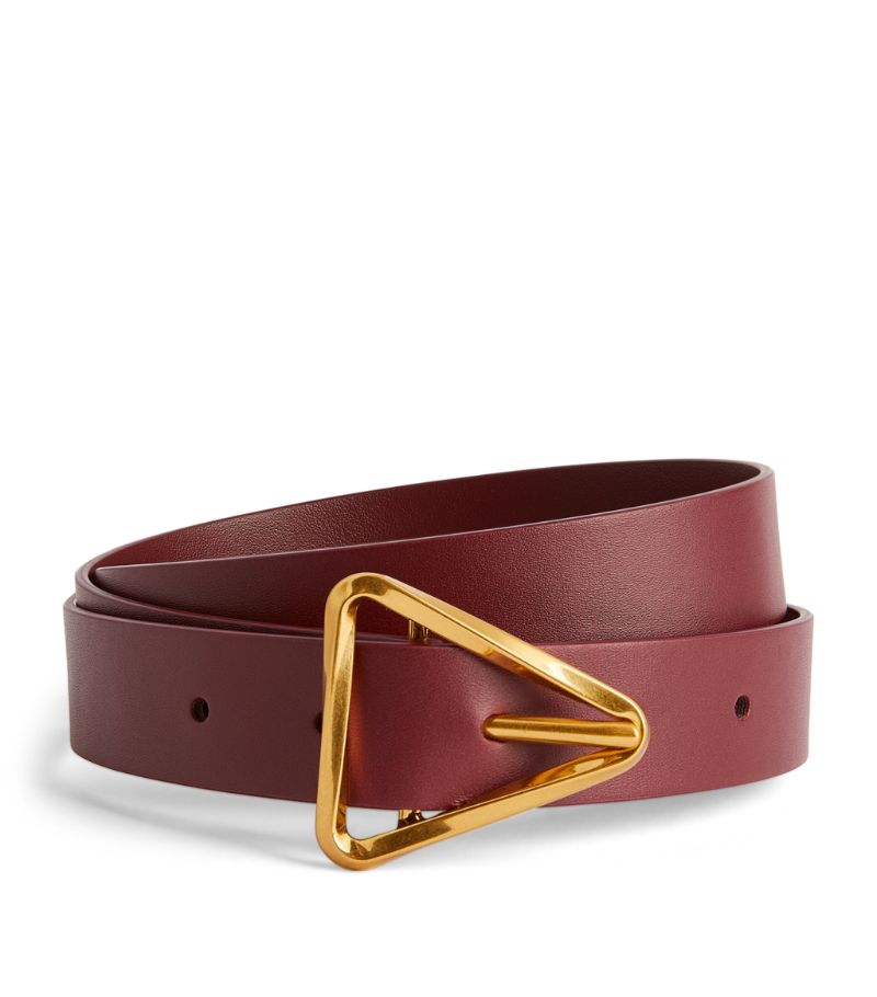 Bottega Veneta Bottega Veneta Leather Triangle Belt