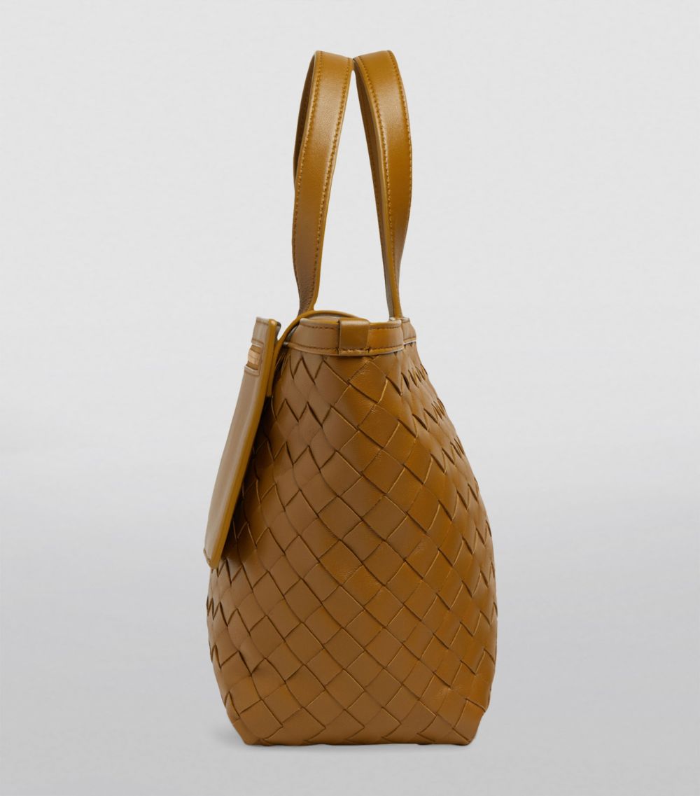 Bottega Veneta Bottega Veneta Small Leather Intrecciato Tote Bag