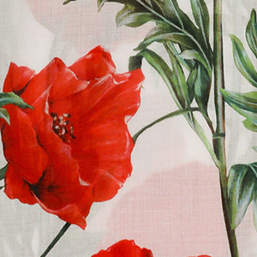 Dolce & Gabbana Dolce & Gabbana Silk Poppy Print Scarf