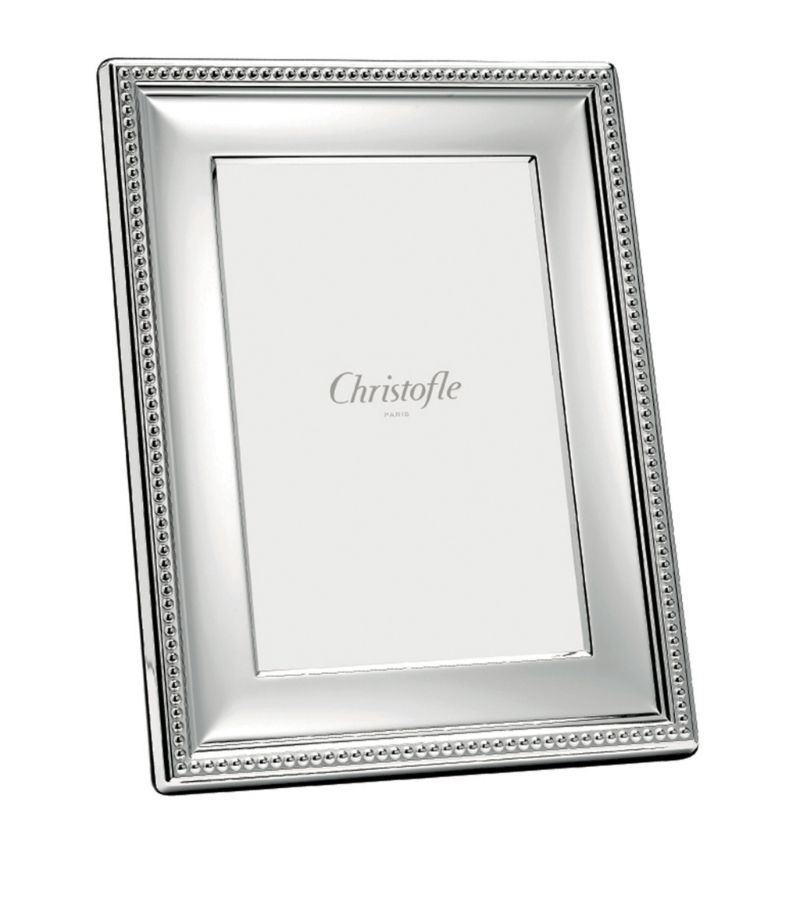 Christofle Christofle Perles Silver Plated Photo Frame (4" X 6")